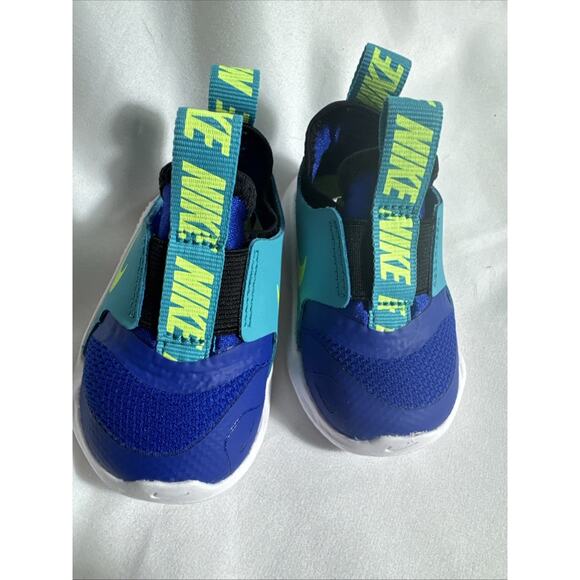 Nike Flex Runner Infant Toddler Shoe Baby Size 3C Blue Teal AT4665-406 NEW - Picture 1 of 7